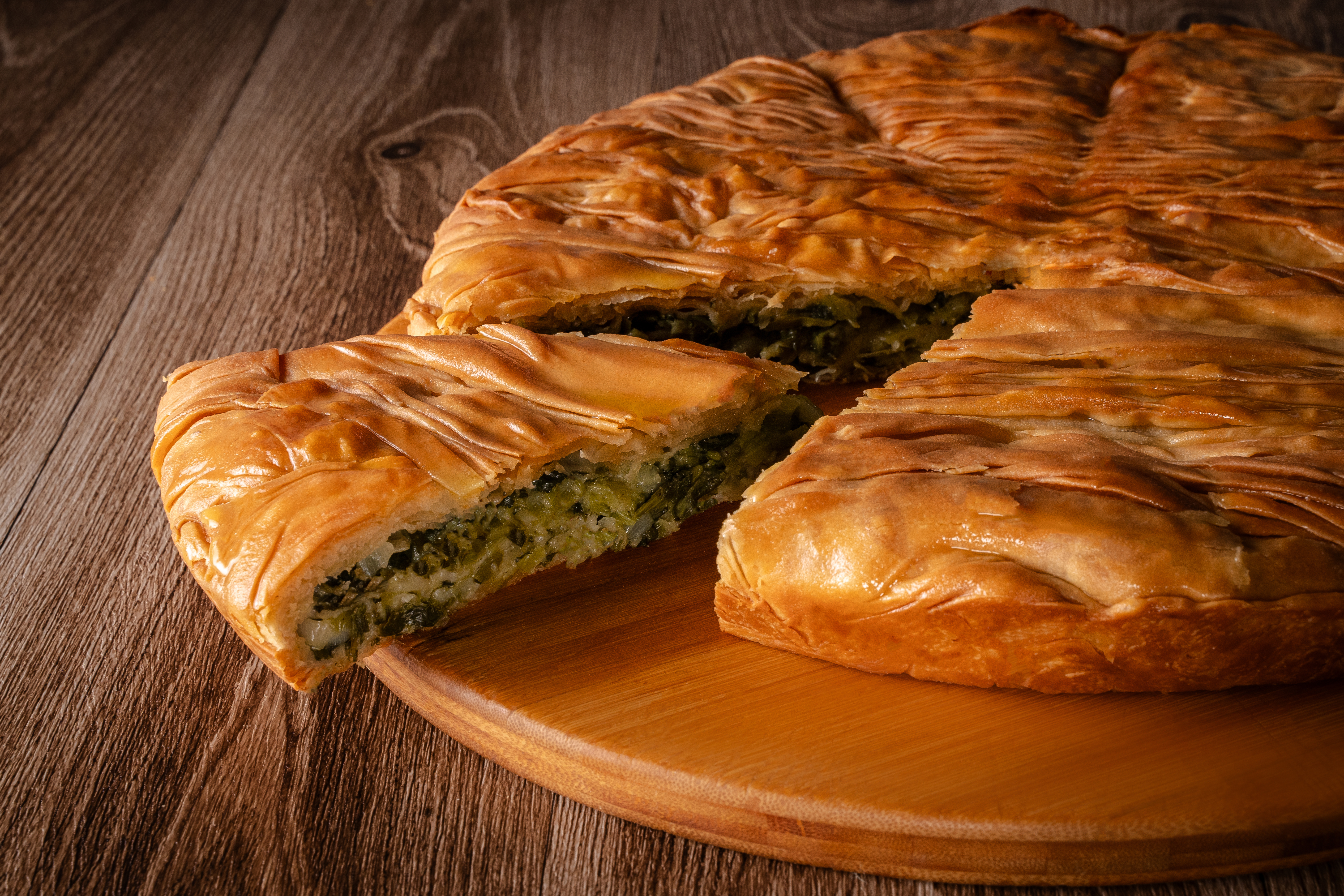 Round Spinach Pita